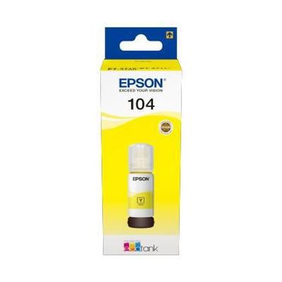 Чернильный картридж Epson ECOTANK 104 ЖЕЛТЫЙ
