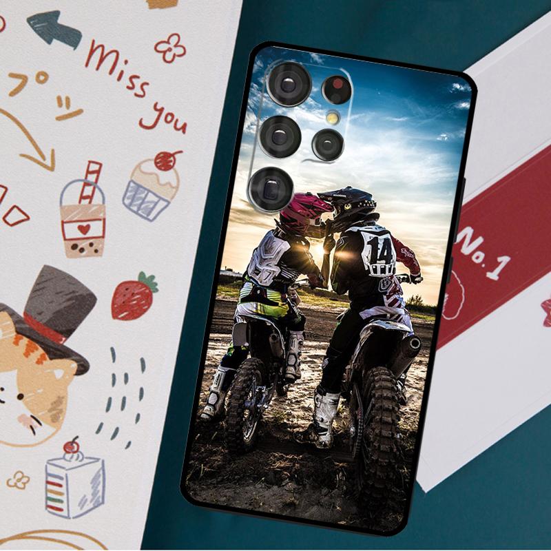 Чехол для мотокросса для мотоцикла Samsung Galaxy S23 S22 Ultra S21 S20 FE S9 S10 S22 Plus Note 20 Note 10 Plus