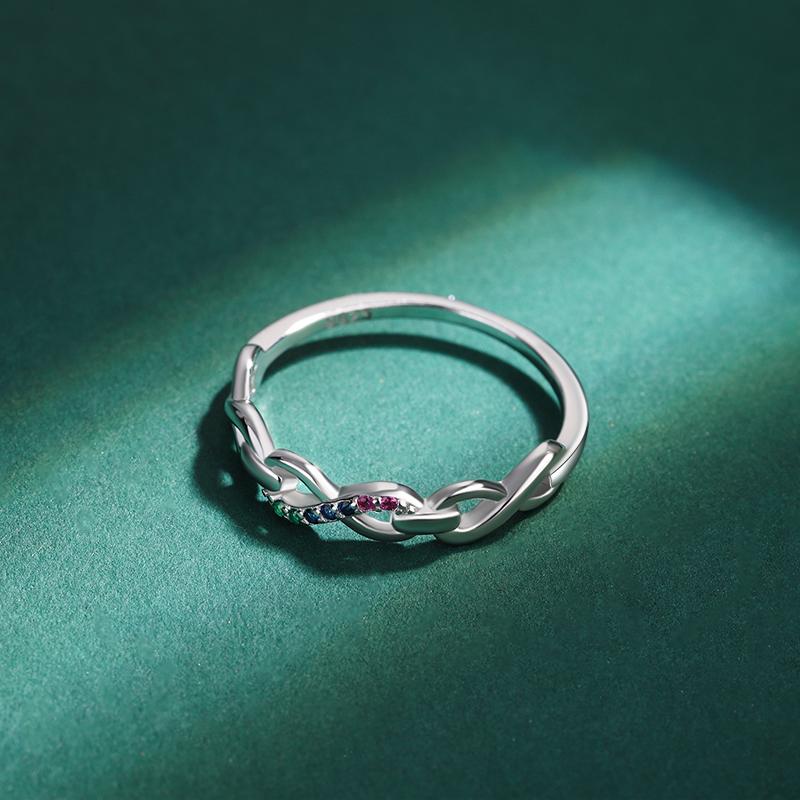 Изысканное красочное серебряное кольцо с цирконом S925 для женщин, модные вечерние украшения, ювелирные изделия из стерлингового серебра, ювелирные изделия из стерлингового серебра высокого качества, подарок на день рождения