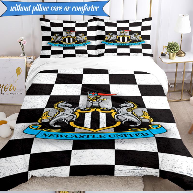 3PCS United Crest Printed Soft Bedding Set,Including 1pc Duvet Cover And 2pcs Pillowcases Perfect for Bedroom, Dormitory, Fan gift