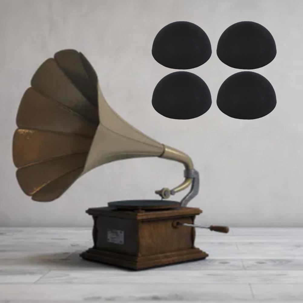 4 PCS Speaker Shock Absorbing Foot Mat 20mm Elastomer Damper Vibration Isolation Feet Silicone for Turntable Amp CD DAC Recorder