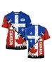 2026 New Canada 3D Printed Men's T-Shirt Summer Breathable Crew Neck Short Sleeve Sports Casual Trend Top