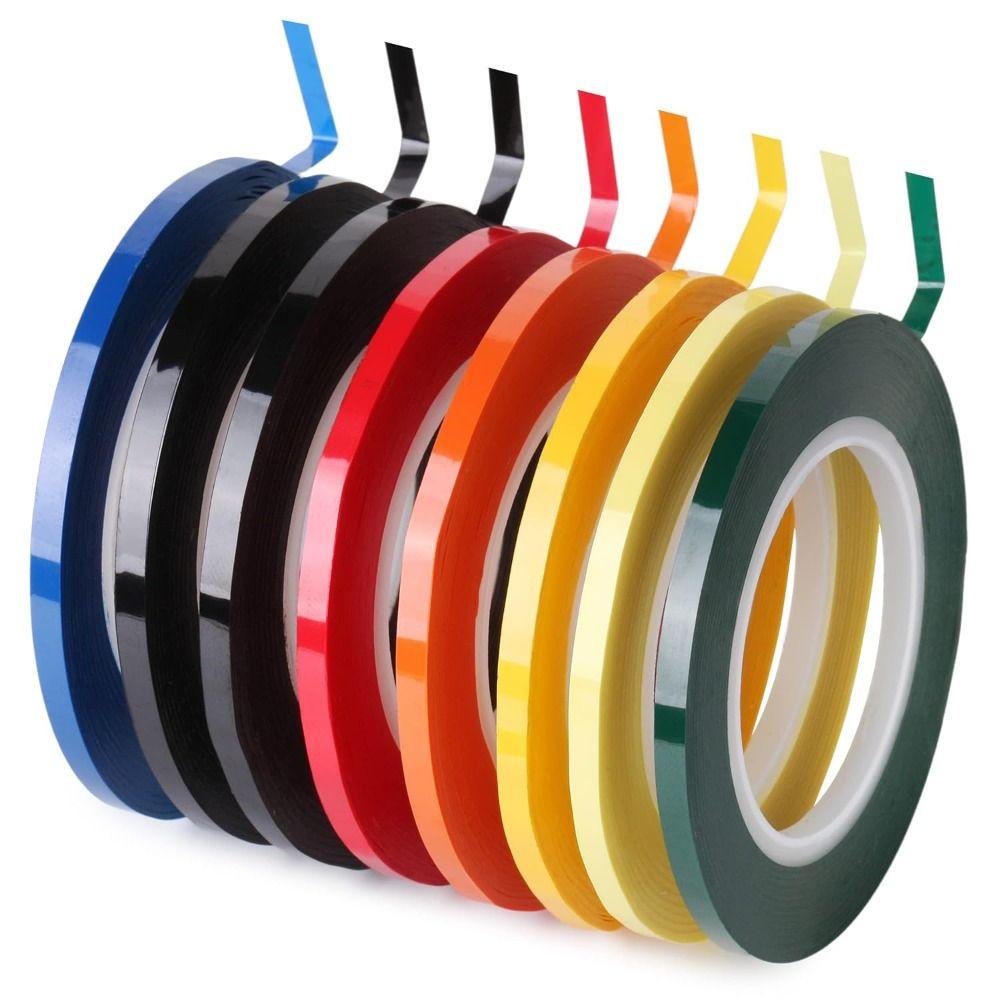 Multicolor Marking Tape 3/5/8/10mm Width Adhesive Coded Tape High Insulate Mylar Tape