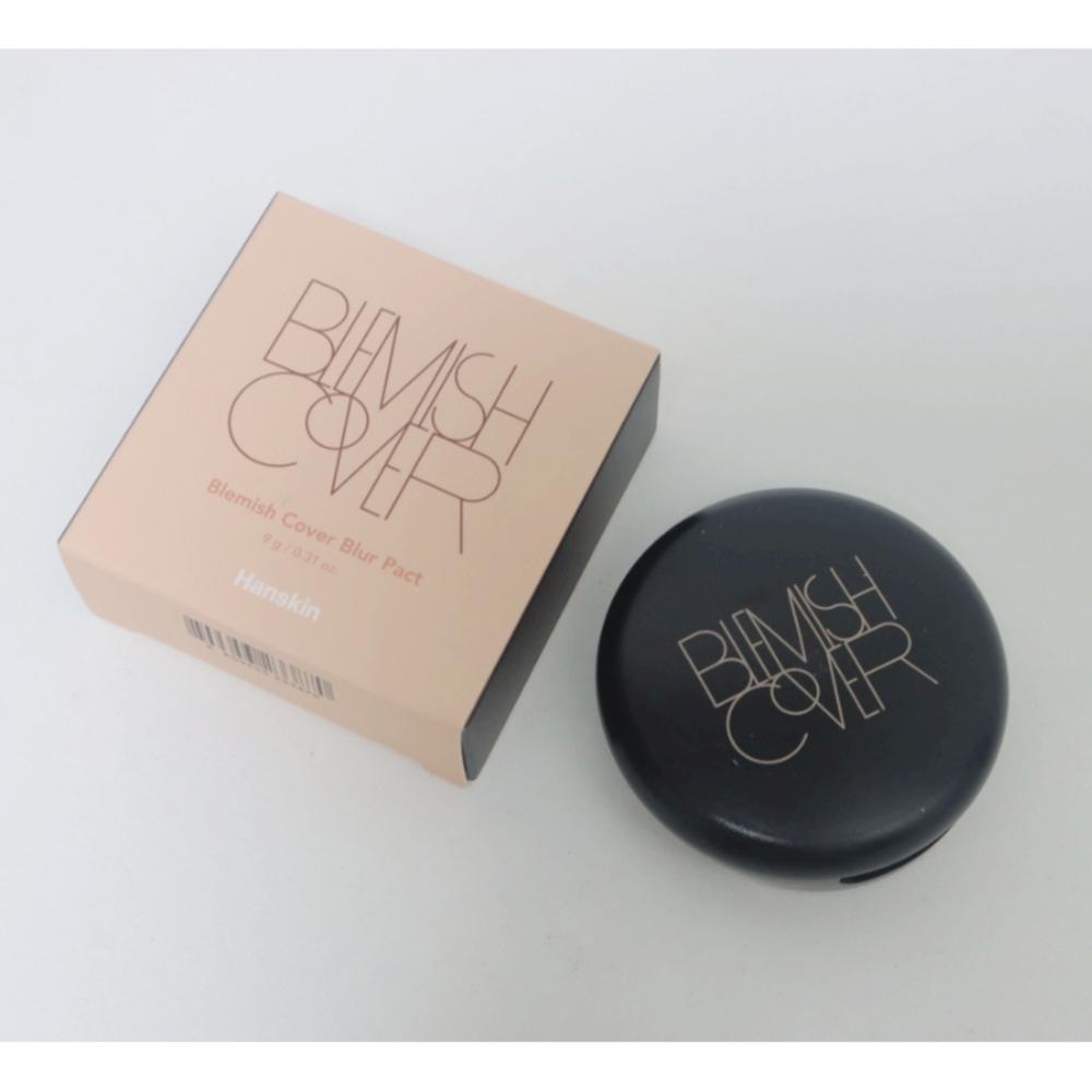 Hanskin Компактный кушон Blemish Cover Blur Cushion Pact 9 г, светлый, 1 шт.