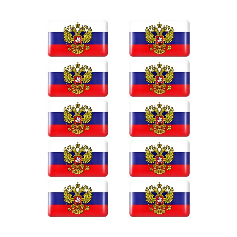 10 шт. Эпоксидные наклейки с флагами Наклейка для украшения салона автомобиля для Объединенных Арабских Эмиратов Таиланда Нидерландов России Бразилии Италии Значок