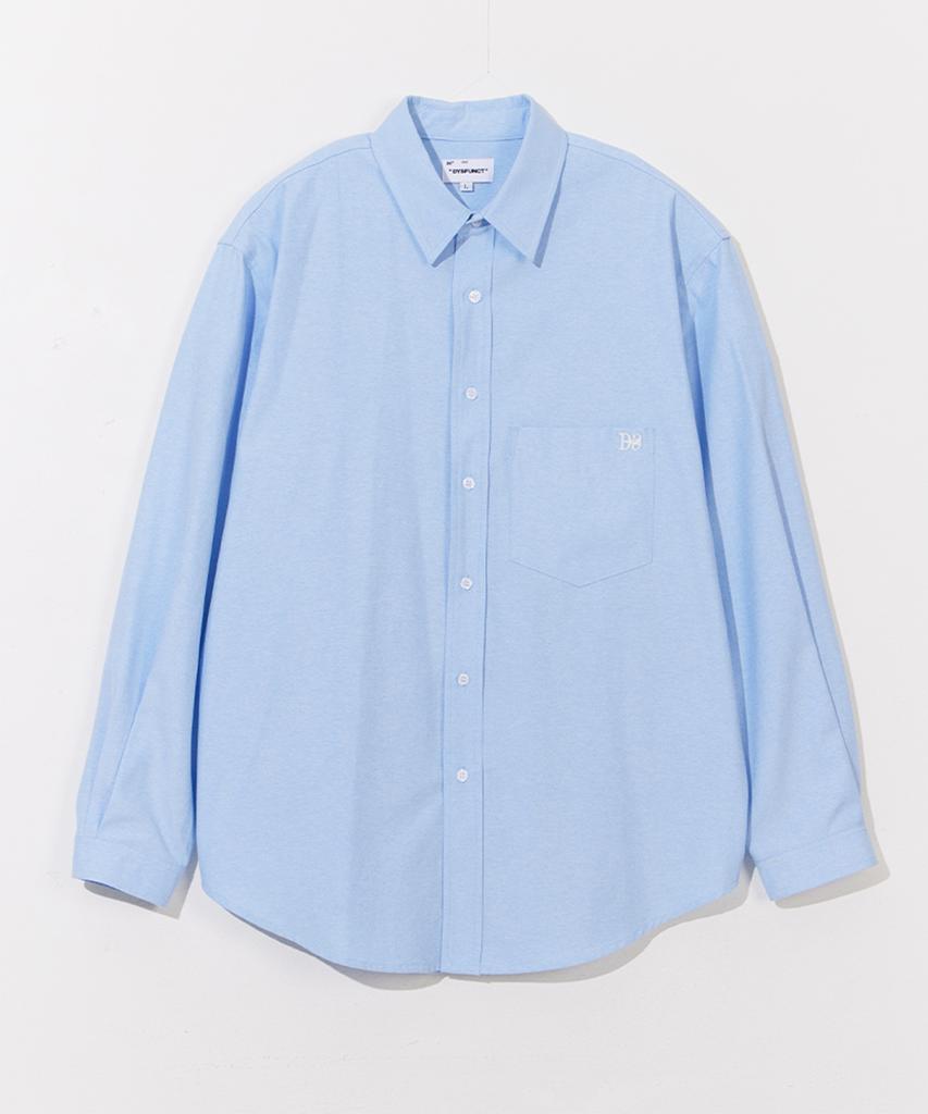 DYSFUNCT Thick Oxford Over Fit Shirt (Sky Blue)