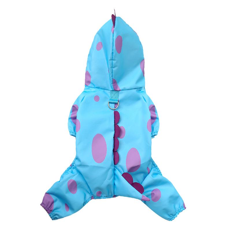 Dog Raincoat, Blue-haired Medium-sized Dog, Four-legged Cat, Waterproof Bag, Windproof Dog Clothes, Cat Raincoat, Pet