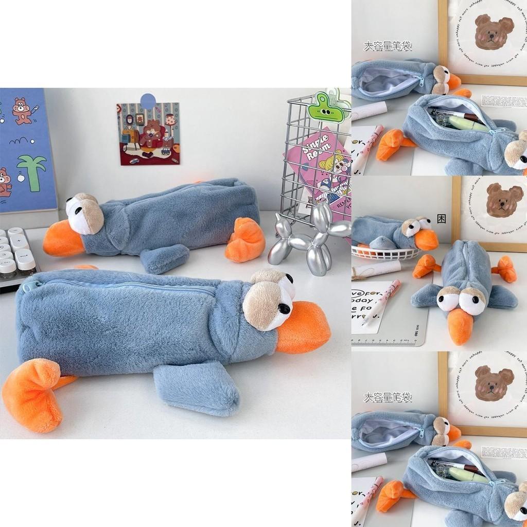 Adorable Robin Plush Bird Stationery Bag Cute Hummingbird Pen Pouch Creative Kids Pencil Case Wholesale