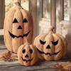 Fall Decor - Halloween Decorations - Pumpkin Outdoor Indoor - Cute Halloween Table Festival Decoration For Home Porch Front Door Mantel