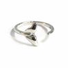 Engagement 925 Sterling Silver Opening Mermaid Couple Rings For Women Wedding Statement Jewelry Jz002