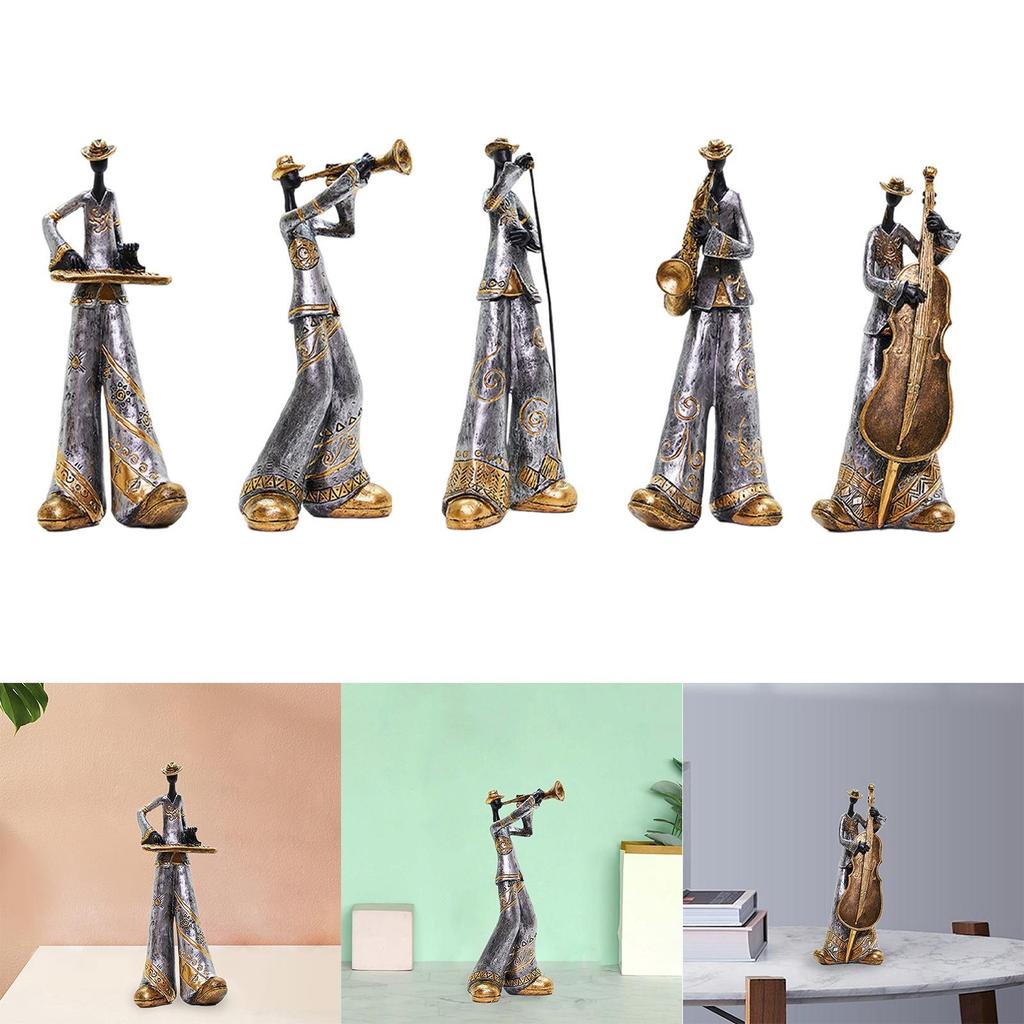 Скульптура из смолы, модель музыкального персонажа, подарок на день рождения, статуэтка музыканта для клуба, гостиной, тумбочки, книжной полки, дома