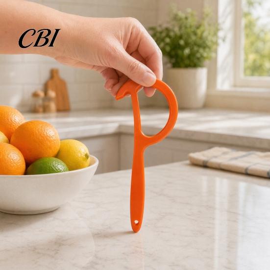 Cap Opener Manual Can Opener, Ergonomic Handle Jar Lid Tool, Easy Flexible Grip Bottle Remover, Resin Kitchen Gadget for Bottles Cans Non-slip