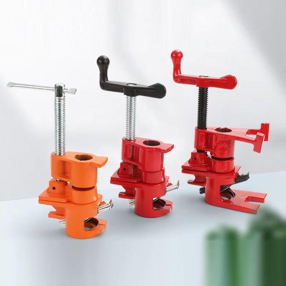 Adjustable Pipe Clamp Set 1/2/3/4 Inch Heavy Duty Clamp Heavy Duty Wood Gluing Clamp Woodworking