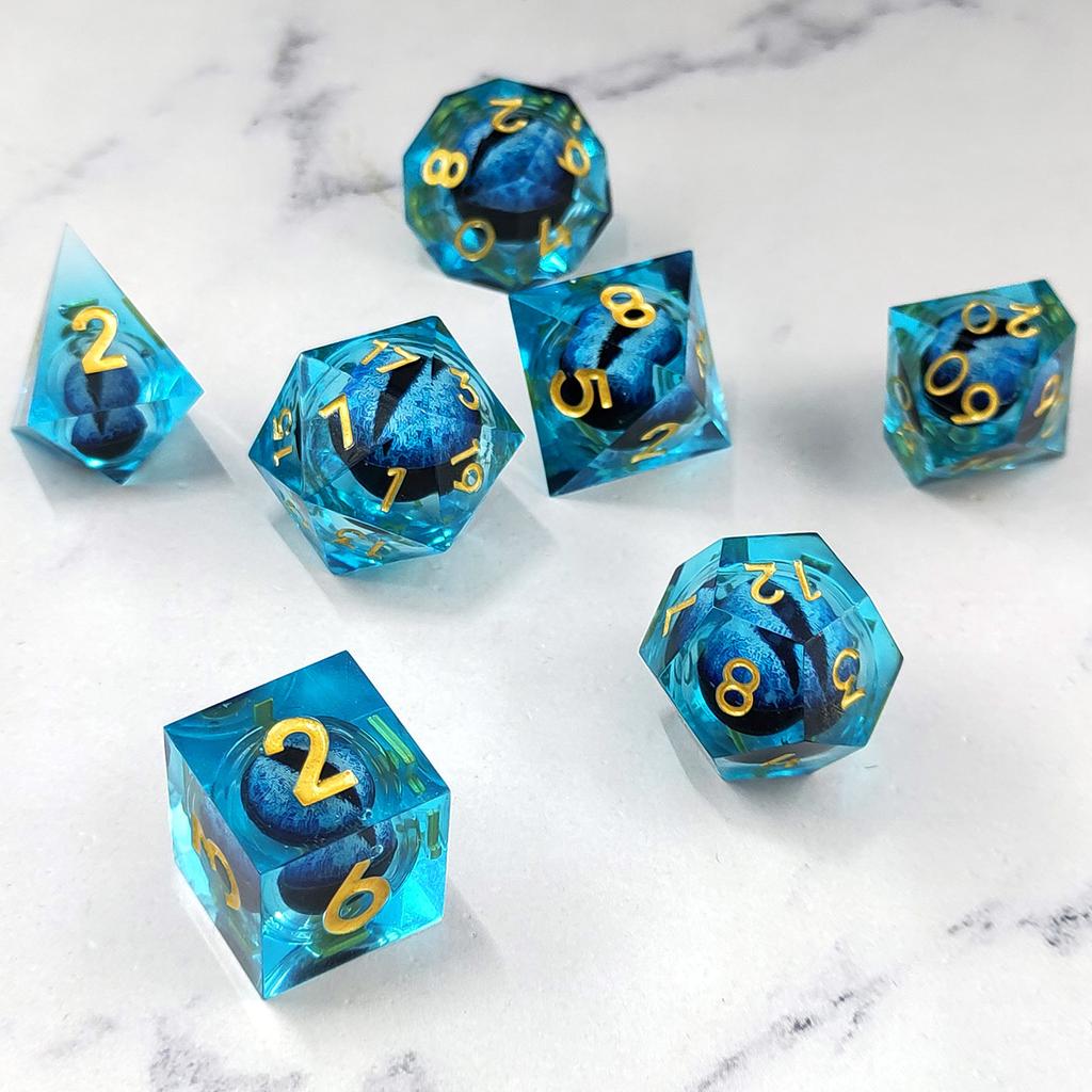 Набор кубиков для глаз Dnd Liquid Flow для ролевых игр Dungeon and Dragon Pathfinder, игрушка