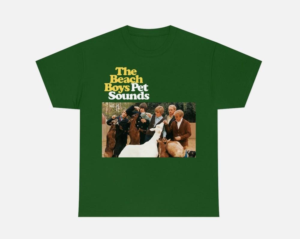 Футболка The Beach Boys Pet Sounds зеленая Унисекс Хлопок Все Размеры S-5XL Унисекс Футболка