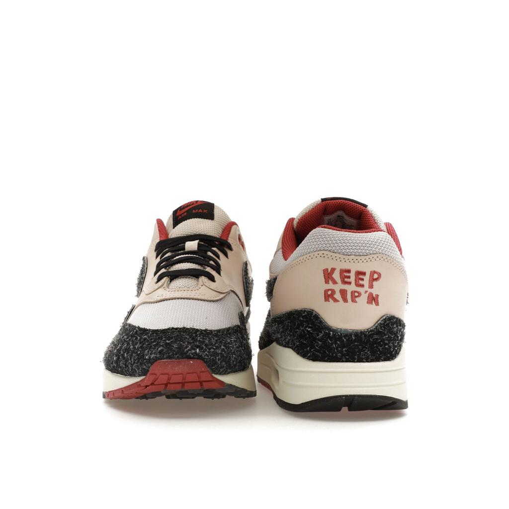 Nike Air Max 1 Keep Rippin Stop Slippin 2.0 Unisex Sneakers Cream Pearl-White Black FD5743-200