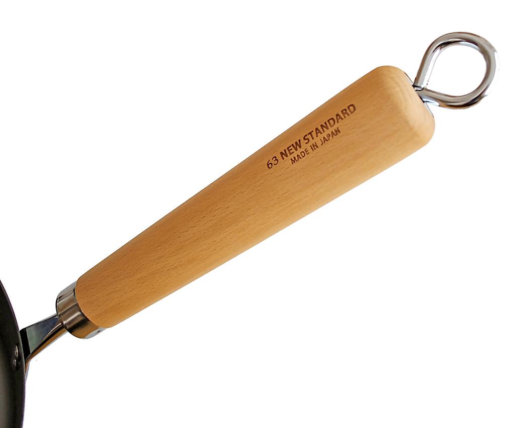 Nankai Tsusho Rokusan Tsubame Iron Nitride Wok, Black, 27cm (Product Code: 0752-002)