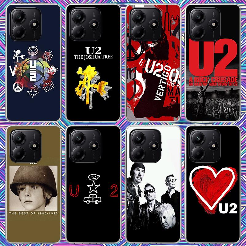 Band U-U2 Rock Phone Case For Xiaomi Redmi Note 15 14 14S 13 12S 12 Pro Plus 11S 11 10S 10 4G Cover 11E 11T 5G Print Fundas Redm