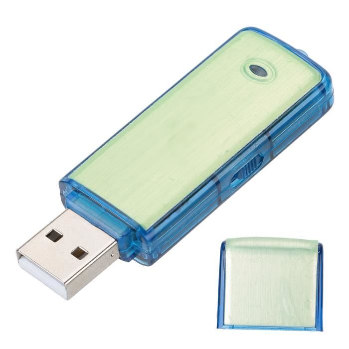 Tbest Enregistreur vocal SK‑858 Mini Enregistreur Vocal Numérique 8 Go Enregistrement de Clé USB pour Réunions Conférence