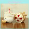 Adorable Plush Cake Milk Tea Cup Keychain Character Pendant With Soft Pp Cotton Filling
