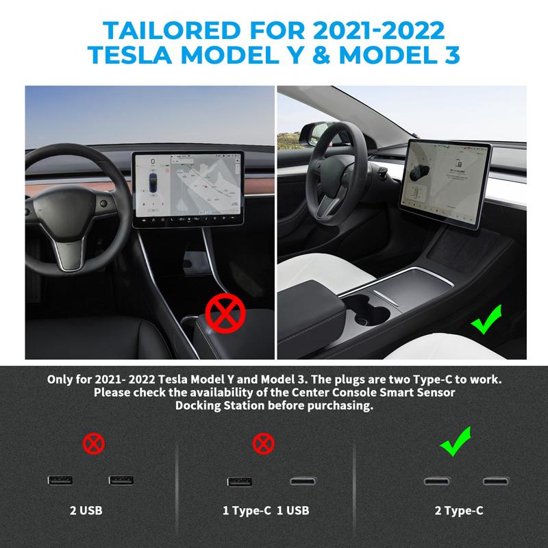 Для Tesla Model 3 Y 2025 2025 27 Вт быстрое зарядное устройство USB-шунтирующий концентратор интеллектуальная док-станция автомобильный адаптер питание разветвитель расширение