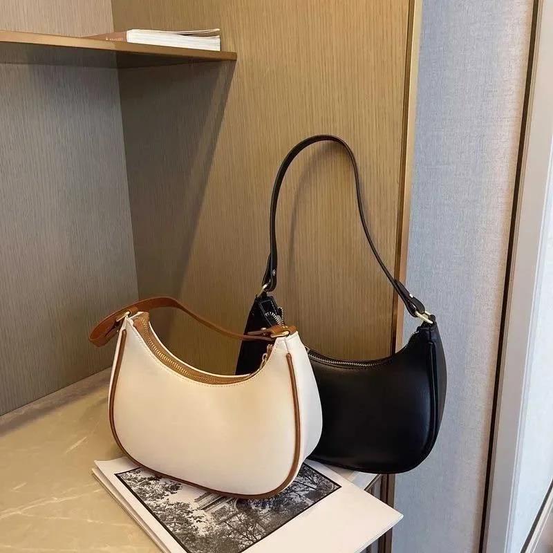 Women Bag Designer Clutch Handbags Solid Leather Underarm Shoulder Bag Casual Female Shopper Tote Hobos Bags