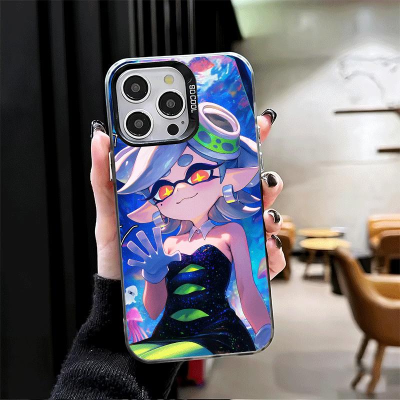 Мягкий чехол для телефона S-Splatoons для iPhone 15 16 17 Pro Max 17Air 16E 14 Plus 13 12 Mini Ударопрочный чехол Задняя крышка