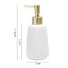 Керамический дозатор для мыла 10,15 унций (300 мл), Аксессуары для ванной комнаты, Нажимной дозатор с помпой, Бутылка для мытья рук на кухню, 1 шт.