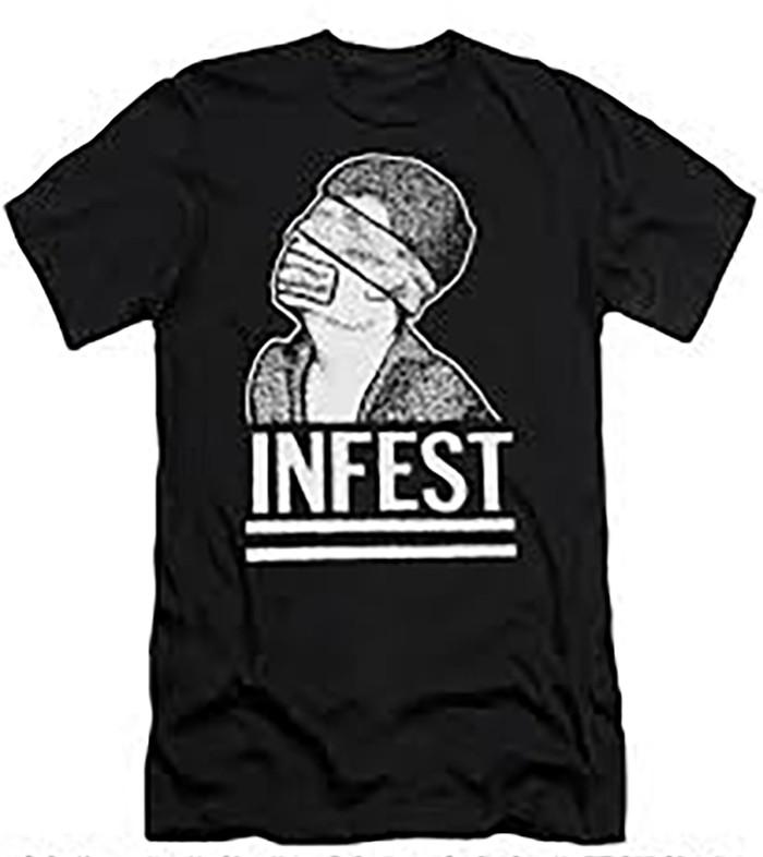 Rare Infest hardcore band ablum T-shirt S to 5XL 2F1079