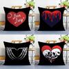 Home Decor Heart themed Decorative Pillows with Unique Designs Pattern Cushion Cover Suitable for Sofa Bedroom Car Pillow Cover
