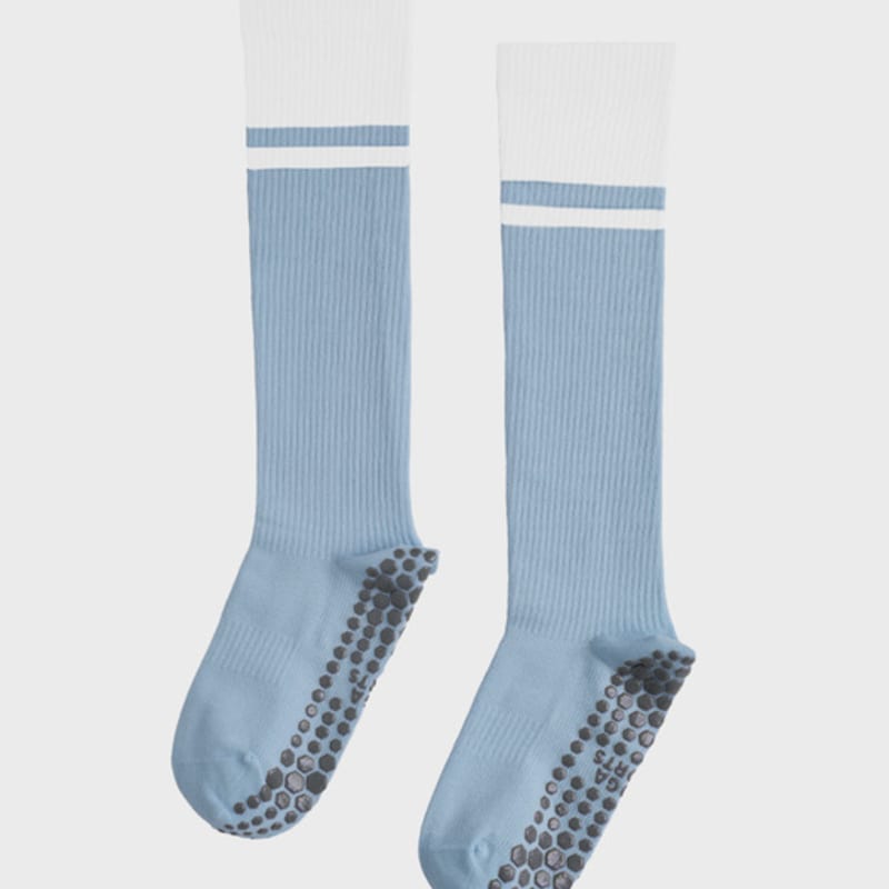 Носки высокие полосатые двухцветные для йоги HUGDAY