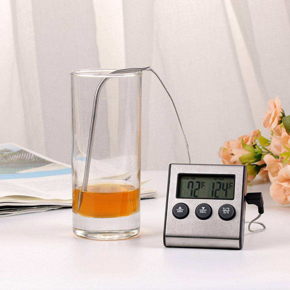 Tp700 цифровой пульт дистанционного управления беспроводной кухонный термометр для духовки барбекю гриль духовка таймер для мяса температура устанавливается вручную