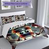 3pcs Custom Name Italian Brainrot animal Set,Includes 1 Duvet Cover and 2 Pillowcases,All-season Bedroom Decor