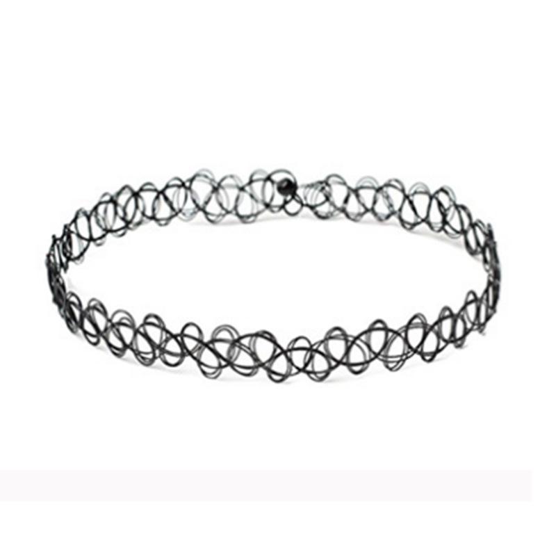 6pcs Women’s Black Lace Choker Necklace Set