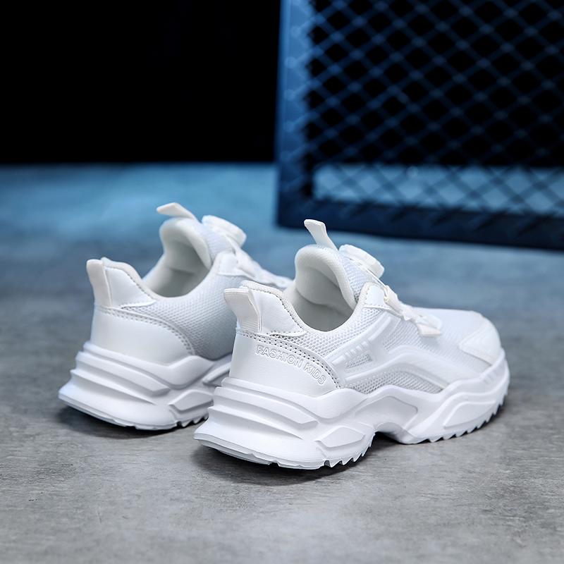 Детские трендовые удобные кроссовки для бега на мягкой подошве, студенческие модные повседневные дышащие спортивные кроссовки для мальчиков и девочек