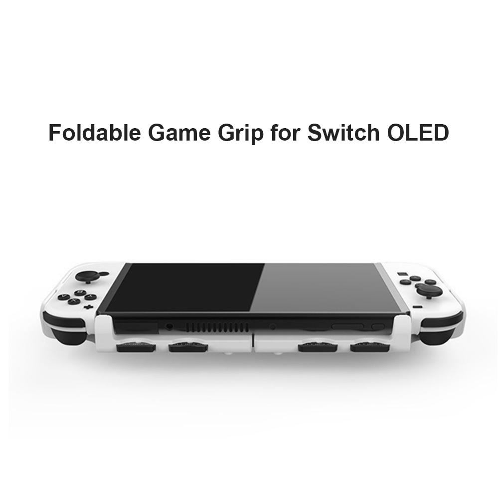 Game Console Grip Case Stand Game Holder Grip ABS Protective Fit for Nintendo Switch OLED Game Console