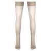 High Stockings Womens Glossy See-through Thin Shiny Solid Color Elastic Sheer Thigh High Socks