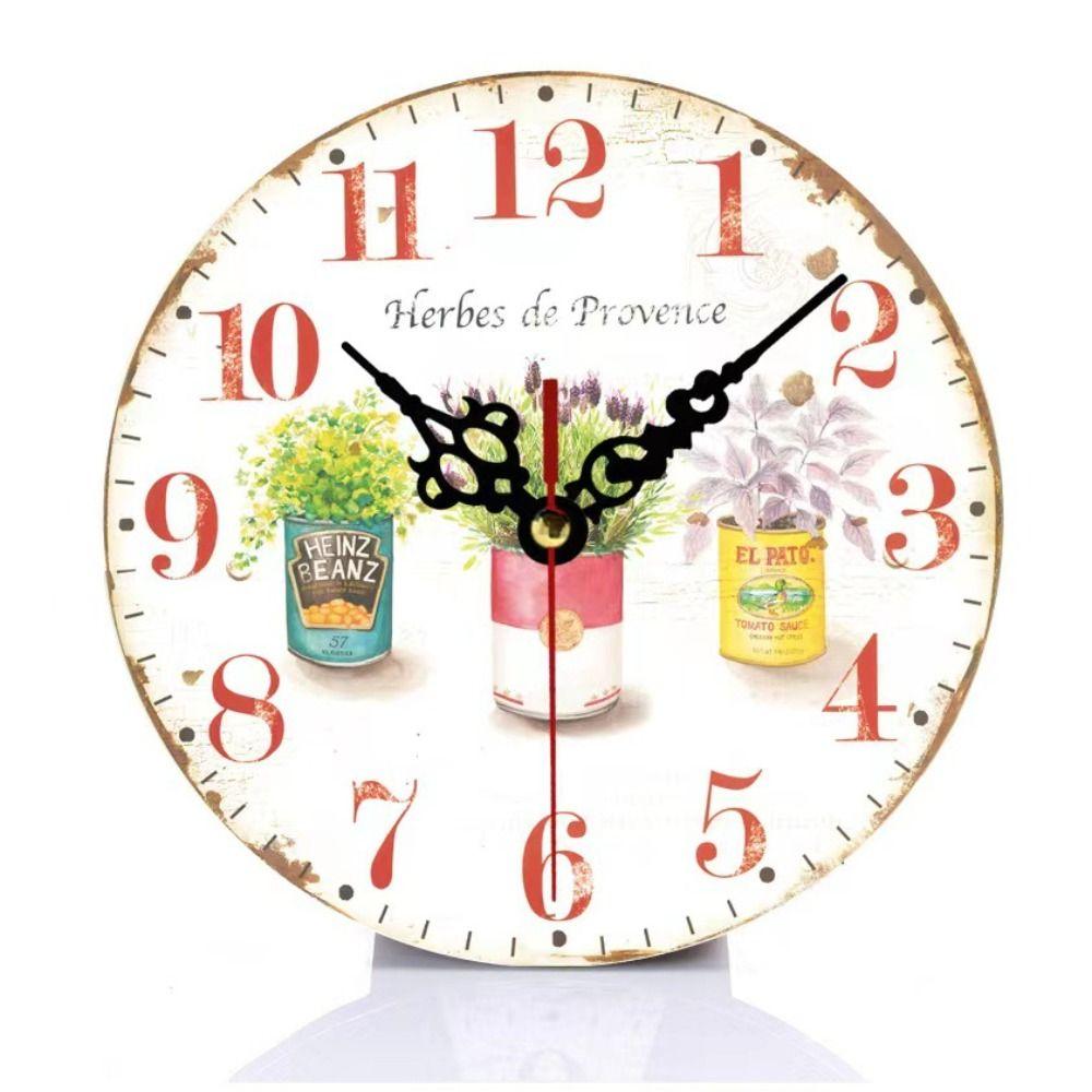 Деревянные часы из МДФ, покрытые бумагой, настольные часы, креативные настенные часы для гостиной