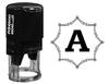 Printtoo Octagon Celtic Swirl Frame Alphabet A Monogram Self Inking Rubber Stamp Office