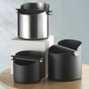 Coffee Knock Box Easy To Use Convenient Cleaning Removable Crossbar with Anti-slip Pad Anti-Splash Storage Bevel Design Stainless Steel Espresso Knock