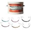 1 Pair Colorful Orthodontic Ligature Ties with Metal Wires Metal Bracket  Teeth
