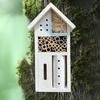 Wooden Hotel Butterfly Bee Shelter Gifts Beees Habitat Ladybug Patio Ornament
