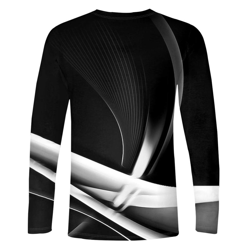 Men's T Shirt O-Neck Clothing Apparel Outdoor Long Sleeve Print Fashion Designer Vintage
