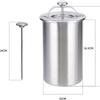 Stainless Steel Ham Maker Meat Press Cooker Mold for Deli Lunch Meat Kitchen Tool for Homemade Healthy Sausage
