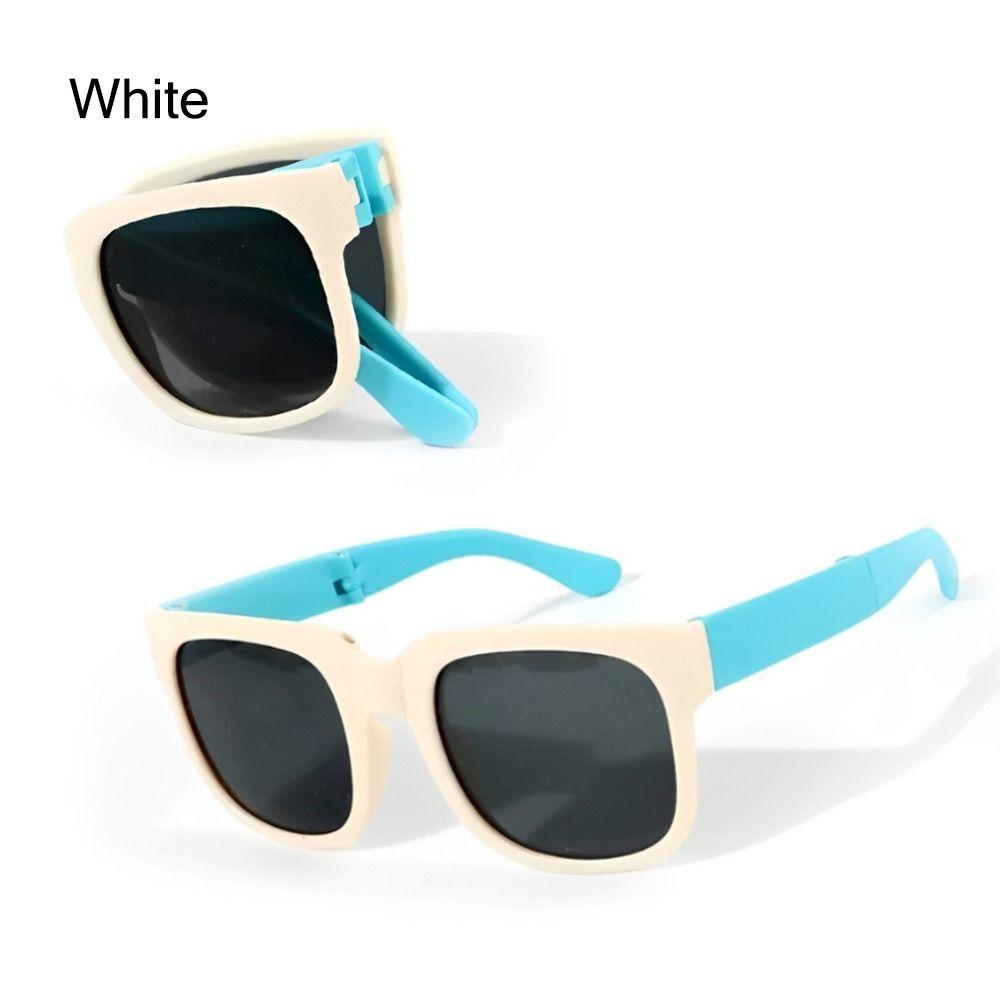 Уличные складные солнцезащитные очки с квадратной оправой, дорожные очки, модные оттенки для малышей мальчиков и девочек