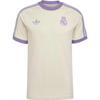 Футболка Real Madrid Adicolor Classics с 3 полосками Азиатский размер 'Белый Фиолетовый' Мужская IY0057