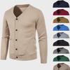 Men's Trendy Korean Style Knitted Cardigan for Spring and Autumn