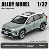 Масштабная модель автомобиля Toyota RAV4 из сплава 1:32, изысканное настольное украшение, лучшая коллекция для энтузиастов моделей автомобилей, подарки на Хэллоуин