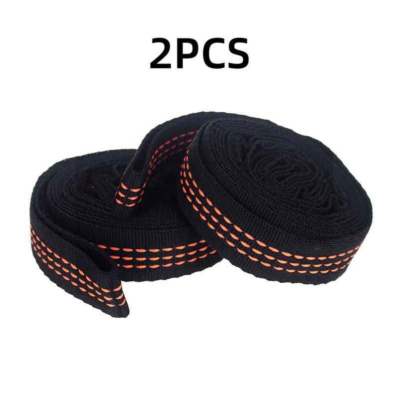 2Pcs High Bearing Capacity Hammock Straps 600lbs Breaking Strength Polyester Hammock Belt Rope 5 Ring Correias