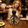 Диспенсер для вина, форма осьминога, с 6/8 отсеками-щупальцами, емкость для напитков, забавный аксессуар для бара, инструмент для коктейлей для вечеринок и встреч